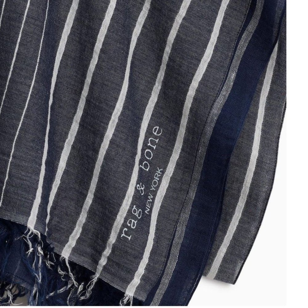 rag & bone Farrah Cotton Linen Scarf - NWT